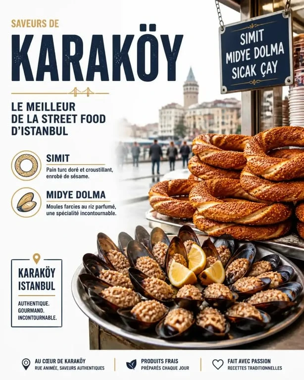Street food incontournable à manger à Istanbul