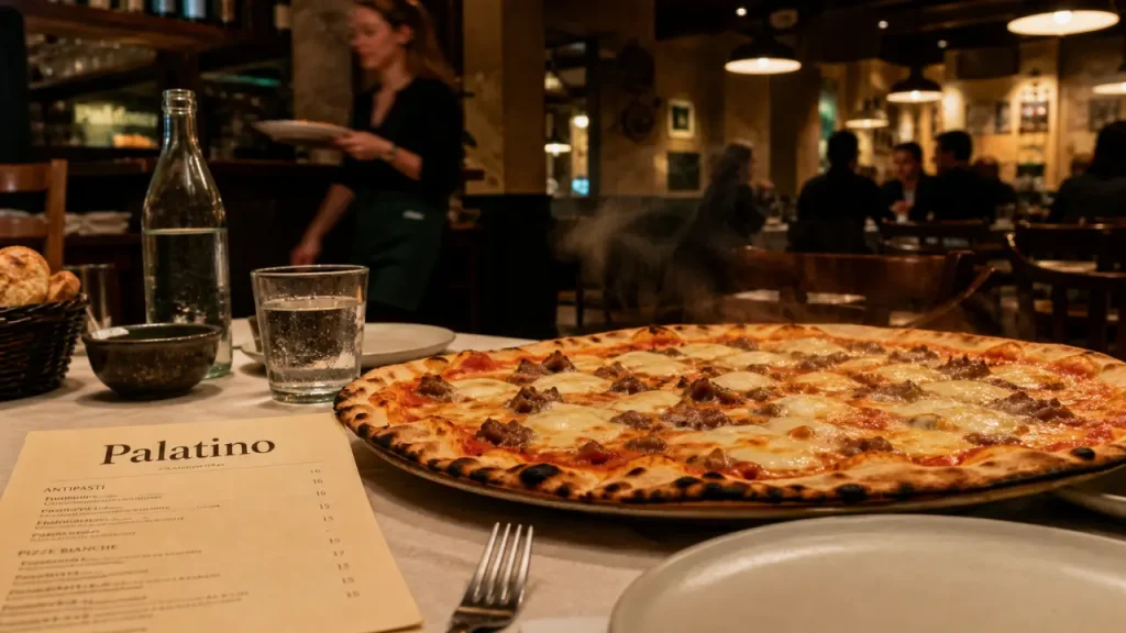 Palatino restaurant bordeaux, osteria romaine : pizza au four à bois