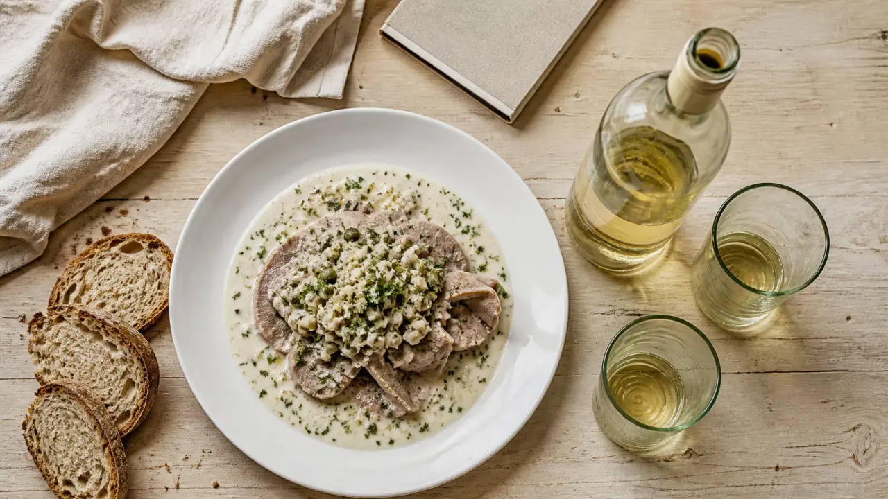 Quel vin servir avec une tête de veau sauce gribiche : tête de veau sauce gribiche et vin blanc sec
