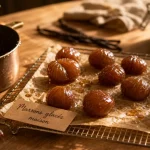 Recettes des marrons glacés : marrons glacés brillants sans casse sur grille de séchage