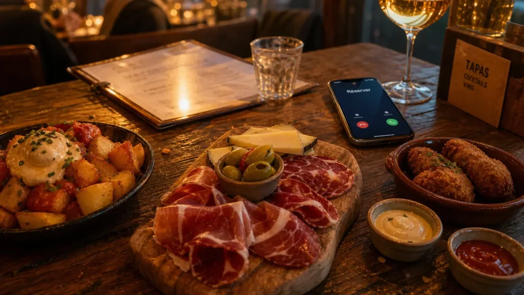 Restaurant de tapas : tapas et ambiance golden hour