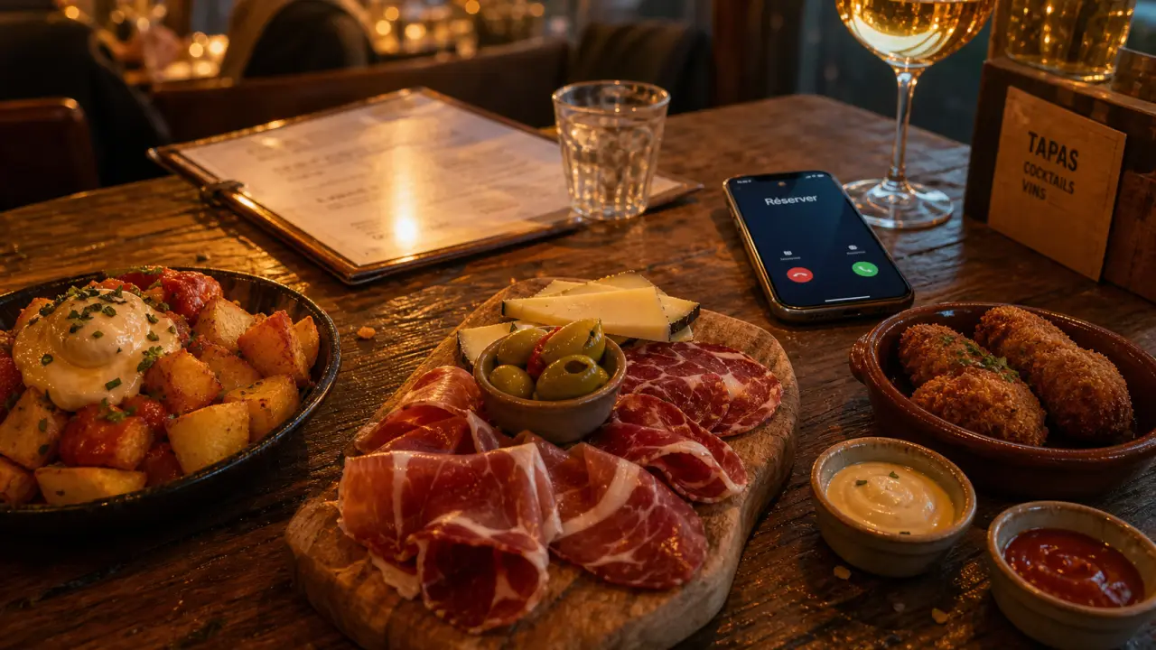 Restaurant de tapas : tapas et ambiance golden hour