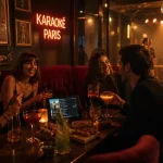 Restaurant karaoké paris : amis en box privatif avec cocktails et piste de danse