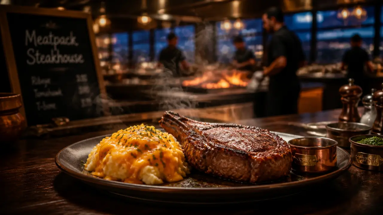 Restaurant mohamed cheikh rosny : côte de bœuf fumante chez Meatpack Steakhouse