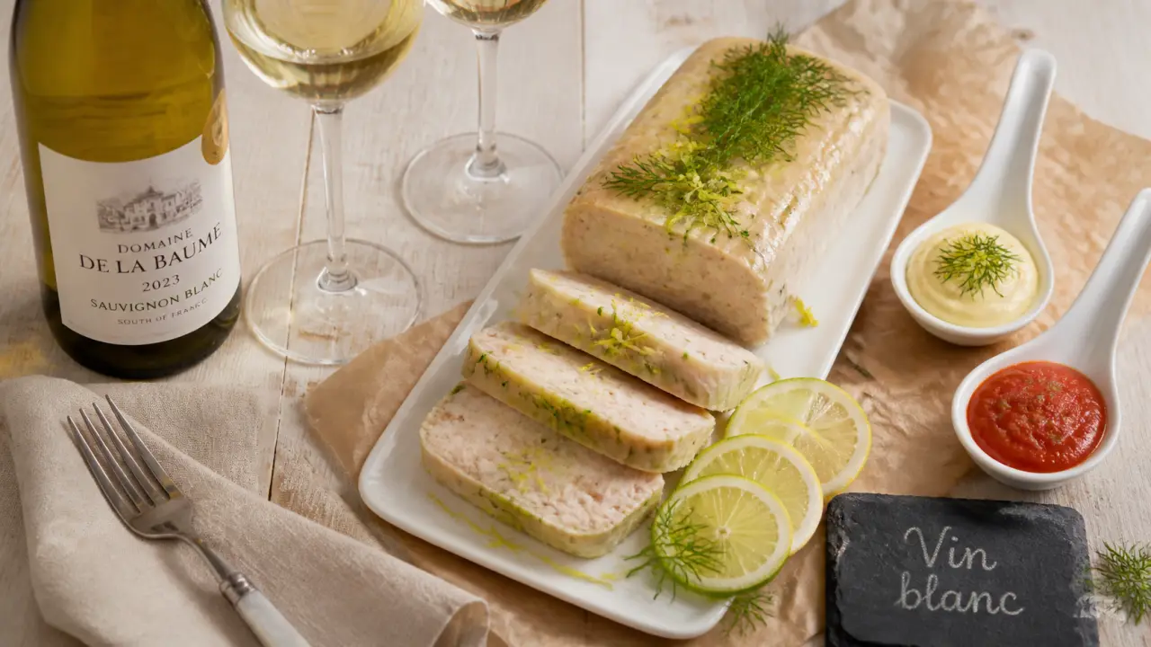 Vin avec pain de poisson : blanc sec, rosé sec ou bulle légère