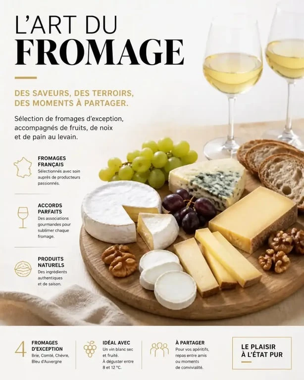 Plateau de fromages et vins pour une dégustation réussie, guide pour associer les vins et les fromages