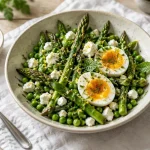 Idées recettes avril : salade tiède aux asperges, sans four