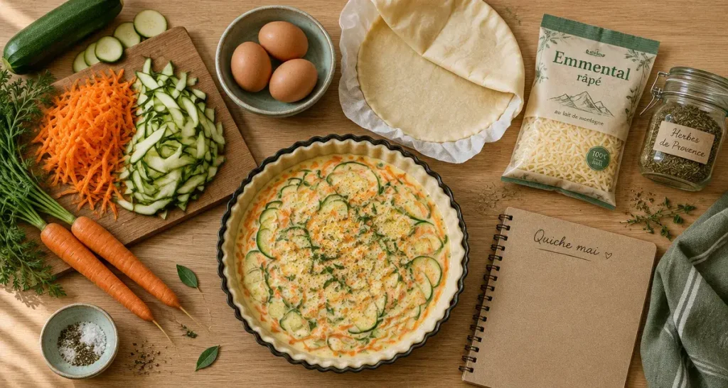 Idées recettes mai : quiche de printemps aux légumes de saison