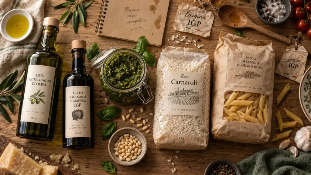Épicerie italienne : les labels, le prix au kilo et le seuil de livraison à vérifier avant de commander